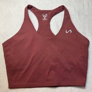 TLF  Dark Mauve Racerback Long Sports Bra